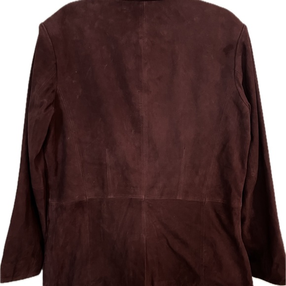 Karen Millen Plum Suede Blazer – NWT – Boyfriend Fit – Tall Girl Approved - Picture 3 of 8